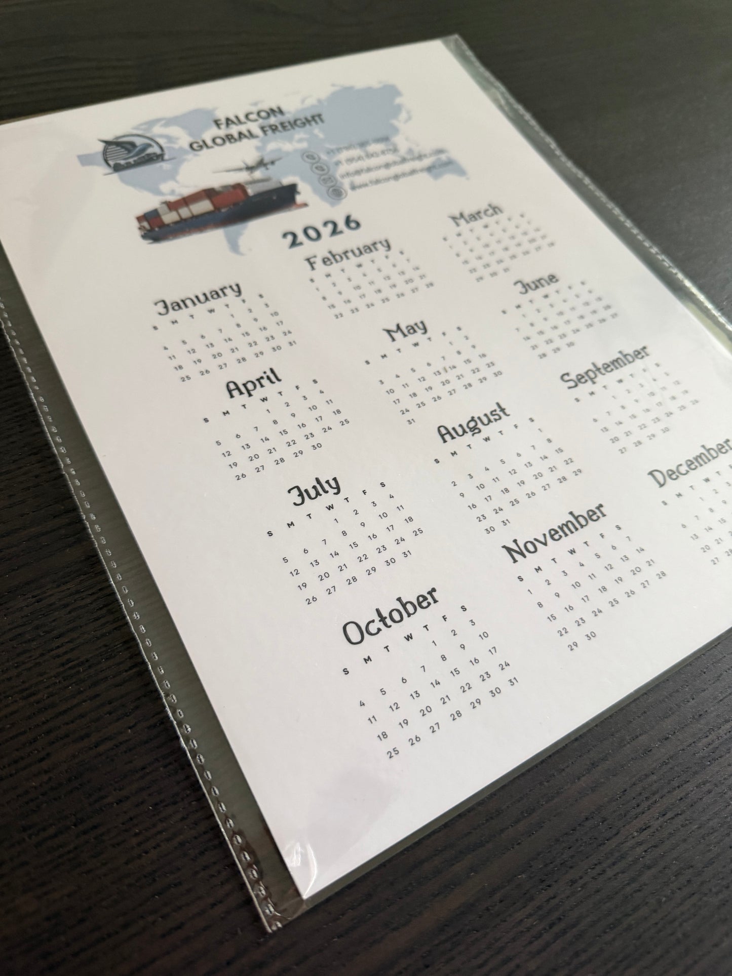 Magnetic Calendar Full Size