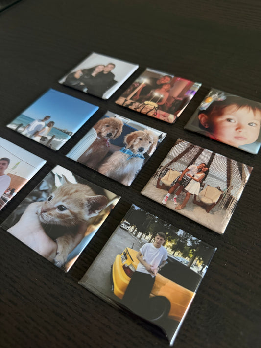 Custom 2x2 Photo Magnets – Set of 9