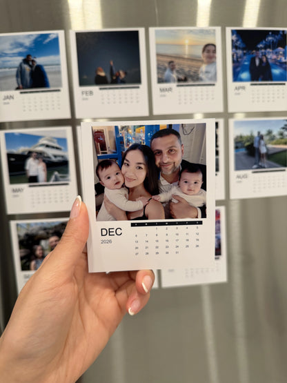 Magnetic Monthly Calendar Set – 12 Pieces
