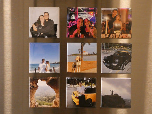 Custom 2x2 Photo Magnets – Set of 9