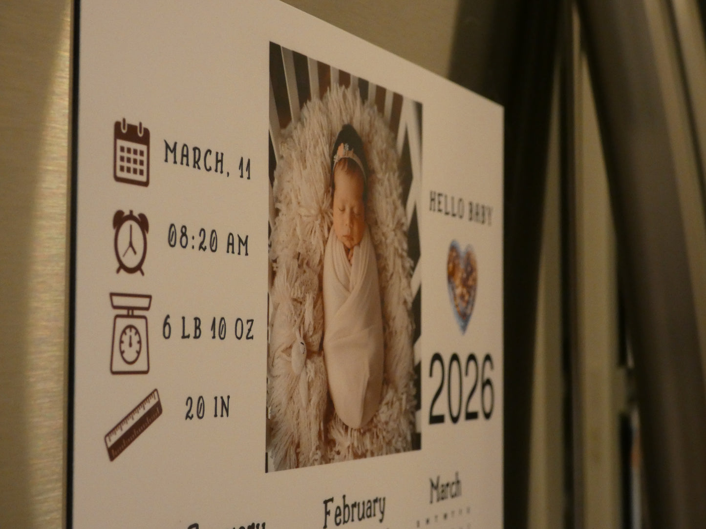 Magnetic Calendar Full Size