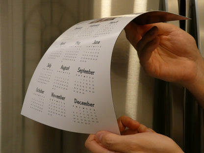 Magnetic Calendar Full Size