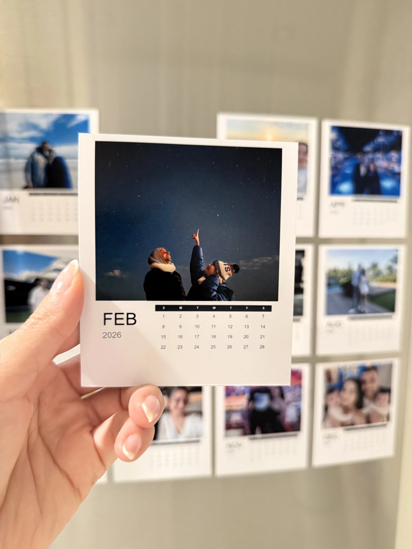 Magnetic Monthly Calendar Set – 12 Pieces
